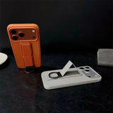 Metal Ring Wrist Strap Bracket Phone Case For iPhone