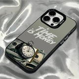 Time is money Pattern Shockproof  Case For iPhone
