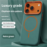High-End Elephant Leather Texture Magnetic Case for IPhone