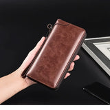 Men's Long Zipper Wallet High Quality Pu Leather Wallet