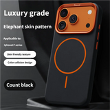 High-End Elephant Leather Texture Magnetic Case for IPhone