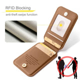 Anti-theft Magnetic Wallet Leather Case for Samsung Galaxy