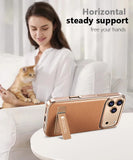Genuine Leather Electroplated Magnetic Case For iPhone