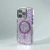 Glitter Foils Magnetic Wireless Charging Case for iPhone