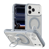 360° Rotating Ring Holder Magnetic Mesh Heat Dissipation Case for iPhone