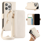 Crossbody Zipper Wallet with Card Holder Case for IPhone