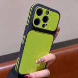 Luxury Matte Leather Hard  Phone Case For iPhone