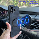 Luxury Leather Magnetic Case For iPhone