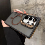 Magnetic Metal Lens Protection Stand Case For Galaxy Samsung