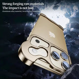 Aluminum Alloy Frameless Shockproof Irregular Metal Bumper Case For iPhone