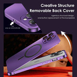 Aluminum Metal Frame Magnetic Case For iPhone