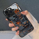 Creative Circuit Board Pattern Glass Material Case For iPhone