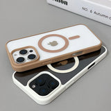 Luxury Original  Magnetic Transparent Case For iPhone