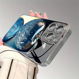 Crystal Water Drop For Apple Pattern Electroplated Case For iPhone