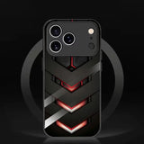 Tech-style honeycomb-patterned shockproof phone case For iPhone