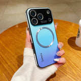 Magnetic Gradient Glass Case For iPhone