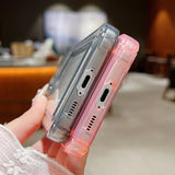 Travel World Print  Card Slot Pocket TPU Case For Samsung Galaxy