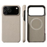 Natural Cowhide Leather Magnetic Case for iPhone