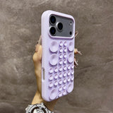 Shockproof Circular Suction Cup Silicone Phone Case for iPhone
