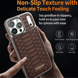 Luxury Fashion Snake-Patterned Leather Case For iPhone