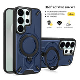 Magnetic Wireless Charge Mecha Shockproof Cover For Samsung