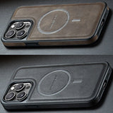Premium Magnetic PU Leather Case for iPhone