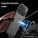 Premium Leather MagSafe-Compatible Case For All iPhone Models