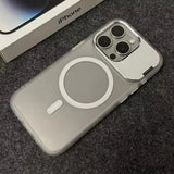 Transparent multi-dimensional stand magnetic Case For iPhone