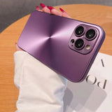 Luxury Laser Aurora CD Pattern Matte Case For iPhone