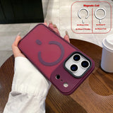 Full Camera Anti-knock Anti-fingerprint Shell Magnetic Case For iPhone