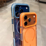 Luxury Glitter Clear For Magnetic Shockproof TPU  Case for iPhone