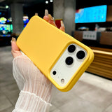 Bright Fluorescent Liquid Silicone Soft Case For iPhone