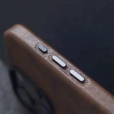 Retro Crazy Horse Leather Magnetic Case For iPhone