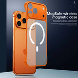 Ultra Thin Frameless Magnetic Soft Case For iPhone With Ring Strap