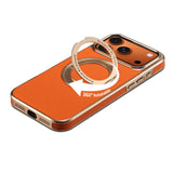 Magnetic Genuine Cowhide Leather Case for iphone