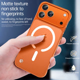 Ultra Thin Frameless Magnetic Soft Case For iPhone With Ring Strap