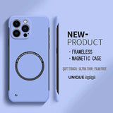 Ultra Thin Hard PC Magnetic Frameless Case For iPhone