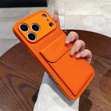 Card slot pocket wallet-style leather phone case For iPhone