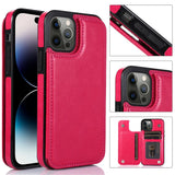 Luxury Retro Wallet Leather Case For iPhone