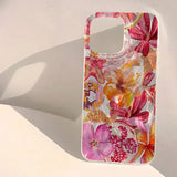 Cute pink starfish, jellyfish and crab pattern case for iPhone