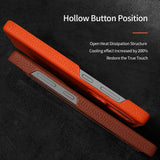 Natural Cowhide Lychee Leather Magnetic Case for Samsung