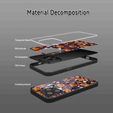 Halloween Themed Pumpkin Pattern Glass Phone Case For iPhone