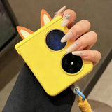 Cute Fox ears Cover Hinge Protection Case for Samsung Z Flip