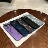 Magnetic Luxury Matte Soft Case For iPhone