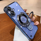 Plating Frameless Magnetic Bracket Case for iPhone