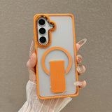 Luxury Matte Folding Magnetic Stand Phone Case For Samsung S26