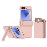 Wallet Card Insertion Folding Phone Case for Samsung Galaxy Z Flip