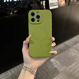 Original Liquid Silicone Magnetic Case For iPhone
