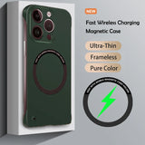 Luxury Ultra Slim Magnetic Frameless Solid Color Case for iPhone