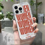 Luxury Women Simple Clear Case For iPhone